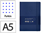 Cuaderno con Gomilla Antartik Notes Tapa Blanda A5 Hojas Puntos Azul Marino 80 Hojas 80 gr Fsc
