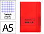 Cuaderno con Gomilla Antartik Notes Tapa Blanda A5 Hojas Cuadricula Rojo 80 Hojas 80 gr Fsc