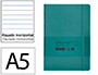 Cuaderno con Gomilla Antartik Notes Tapa Blanda A5 Hojas Rayas Verde Aguamarina 80 Hojas 80 gr Fsc