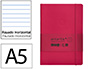 Cuaderno con Gomilla Antartik Notes Tapa Blanda A5 Hojas Rayas Burdeos 80 Hojas 80 gr Fsc
