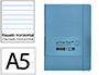 Cuaderno con Gomilla Antartik Notes Tapa Blanda A5 Hojas Rayas Azul Claro 80 Hojas 80 gr Fsc