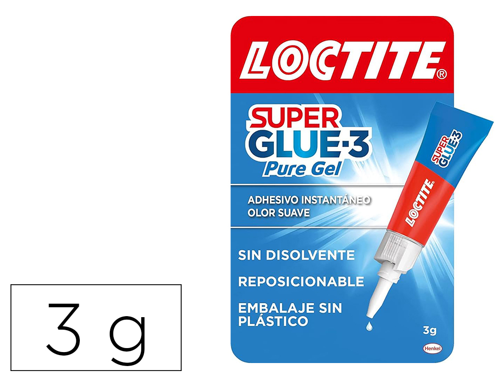 Pegamento Loctite 3 gr Adhesivo Instantaneo Gel Reposicionable