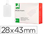 Etiquetas Colgantes Q-Connect 28x43 mm Caja de 500 Unidades