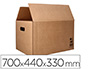 Caja para Embalar Q-Connect Americana Ultra Resistente con Asas Carton Canal Doble 7 mm Color Kraft 700x440x330 mm
