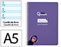 Cuaderno Espiral Liderpapel A5 Pautaguia Tapa Blanda 40h 75gr Cuadro Pautado 4mm Color Lila