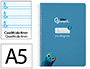 Cuaderno Espiral Liderpapel A5 Pautaguia Tapa Dura 80h 90 gr Cuadro Pautado 4mm Color Azul