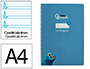 Cuaderno Espiral Liderpapel A4 Pautaguia Tapa Dura 80h 90gr Cuadro Pautado 4mm Color Azul