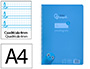 Cuaderno Espiral Liderpapel A4 Pautaguia Tapa Plastico 80h 90gr Cuadro Pautado 4mm con Margen Color Azul