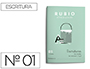 Cuaderno Rubio Caligrafia nº 01