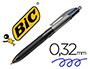 Boligrafo BIC Cuatro Colores con Grip Colore Negro Punta 1,3 mm