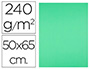 Cartulina Liderpapel 50x65 cm 240g/m2 Verde Pistacho Paquete de 25 Hojas