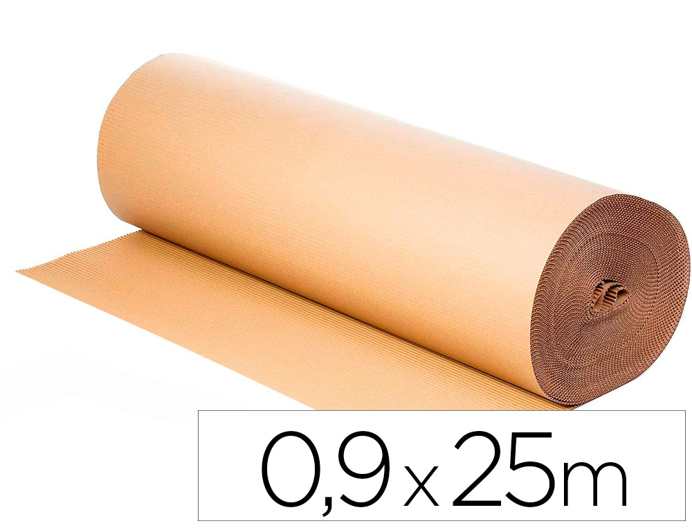 Carton Ondulado Q-Connect 0,90x25 m 250 G/m2 Kraft