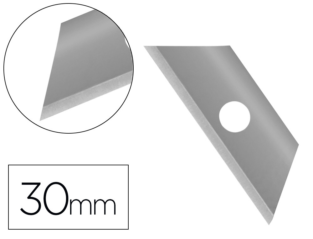 Repuesto Cuter Q-Connect Estrecho para Modelo kf16818 Cuchilla 9 mm Blister 10 Unidades