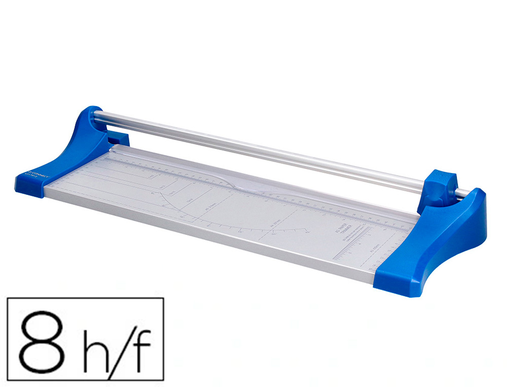 Cizalla Q-Connect Metalica de Rodillo de 32 cm con Base de Aluminio