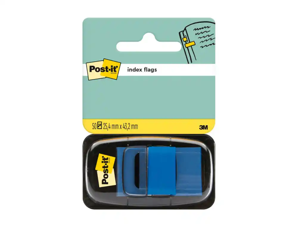 Banderitas Separadoras 680-2 Azul Dispensador de 50 Unidades