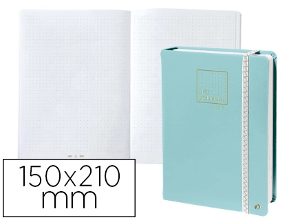 Libreta Quo Vadis Life Journal Infinite Dots Puntos 15x21 cm 224 Hojas Tapa Similpiel Verde