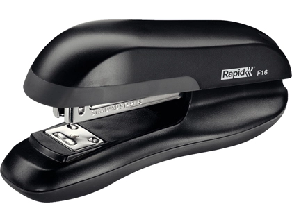 Grapadora Rapid f16 Plastico Abs Color Negro Capacidad 30 Hojas Usa Grapas 24/6 y 26/6