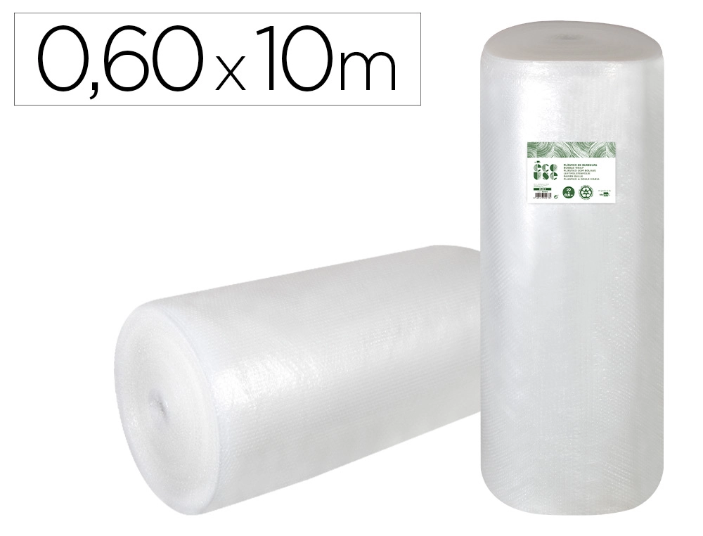 Plastico Burbuja Liderpapel Ecouse 0.60x10m 30% de Plastico Reciclado