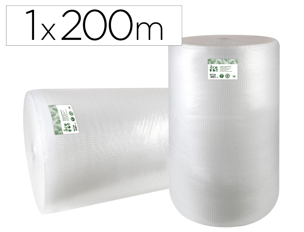 Plastico Burbuja Liderpapel Ecouse 1x200m 30% de Plastico Reciclado