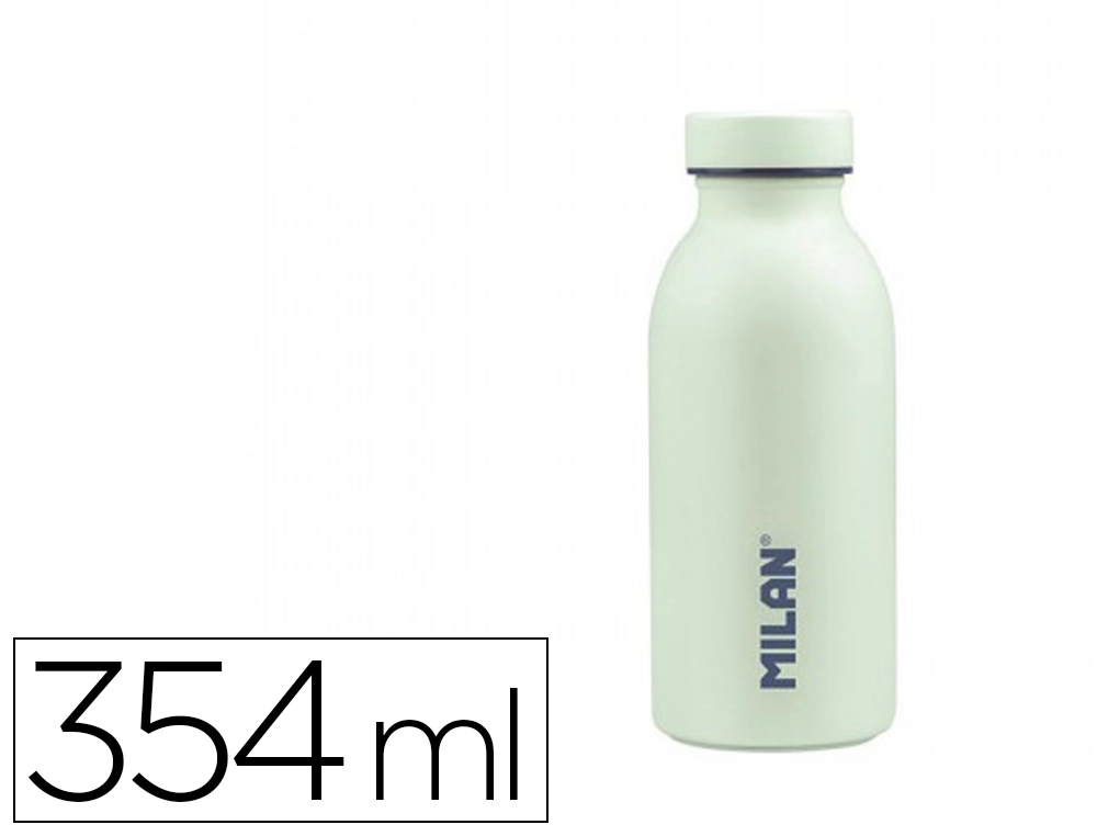 Botella Portaliquidos Milan Acero Inoxidable Termo Color Verde 354 ml