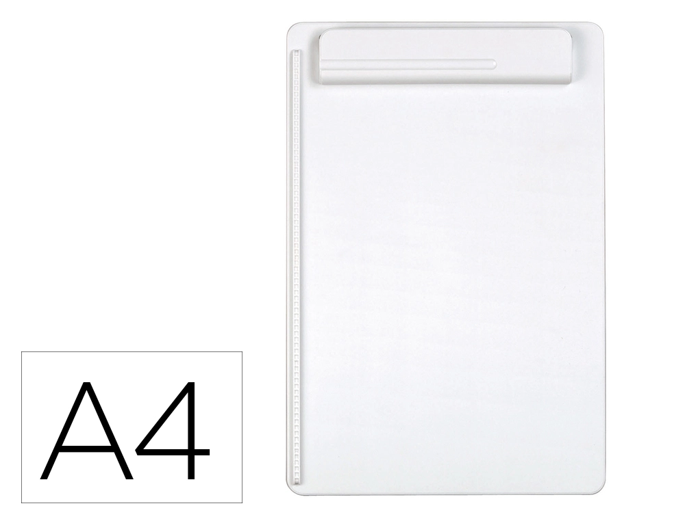 Portanotas Maul Go DIN A4 Plastico Reciclado con Pinza Color Blanco