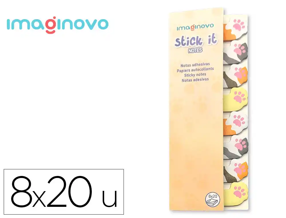 Bloc Notas Adhesivas Imaginovo Marcapaginas Patita 120 Hojas 8x15x48 mm