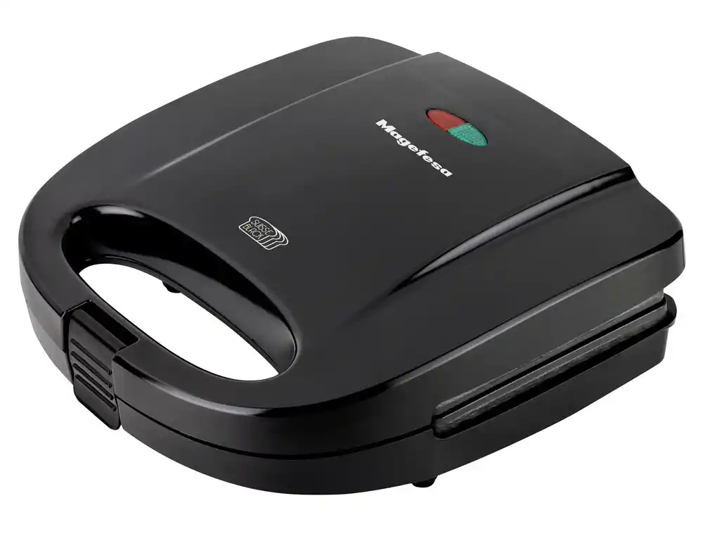 Sandwichera Magefesa Suisse Black 750w con Asa Fria Al Tacto Antiadherente