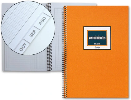 Libro Miquelrius N.96 Cuarto 50 Hojas Vencimiento