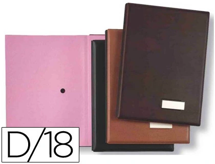 Portafirmas Pardo 0875 18 Departamentos Color Negro