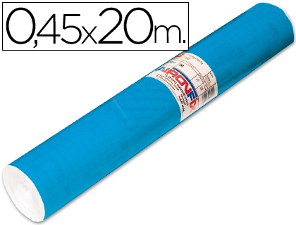 Rollo Adhesivo Aironfix Unicolor Azul Mate Medio 67014rollo de 20 mt