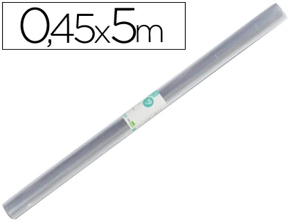 Rollo Plastico Forralibros Liderpapel 0,45x5 mt 70 Mc