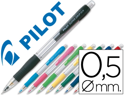 Portaminas Pilot Super Grip 0,5 mm Unidad