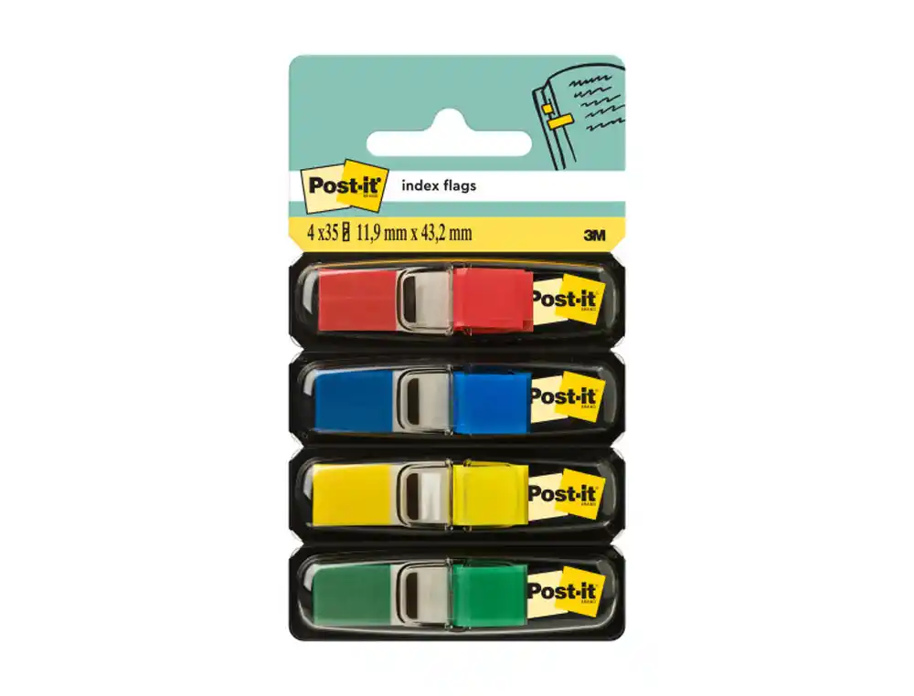 Banderitas Separadoras 683-4 Dispensador 4 Colores