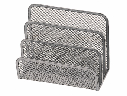 Soporte para Cartas Q-Connect Metalico Rejilla Gris 170x135x83 mm