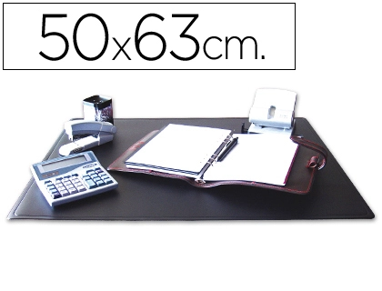 Vade Sobremesa Q-Connect Polipropileno Negro 50x63 cm