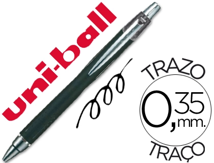 Boligrafo Uni-Ball Jetstream Sxn-210 Retractil Tinta Hibrida Color Negro
