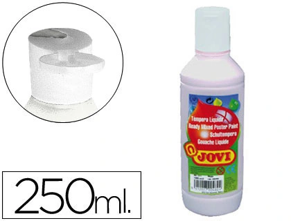 Tempera Liquida Jovi Escolar 250 ml Blanco