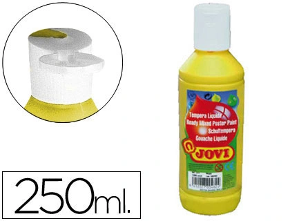 Tempera Liquida Jovi Escolar 250 ml Amarillo