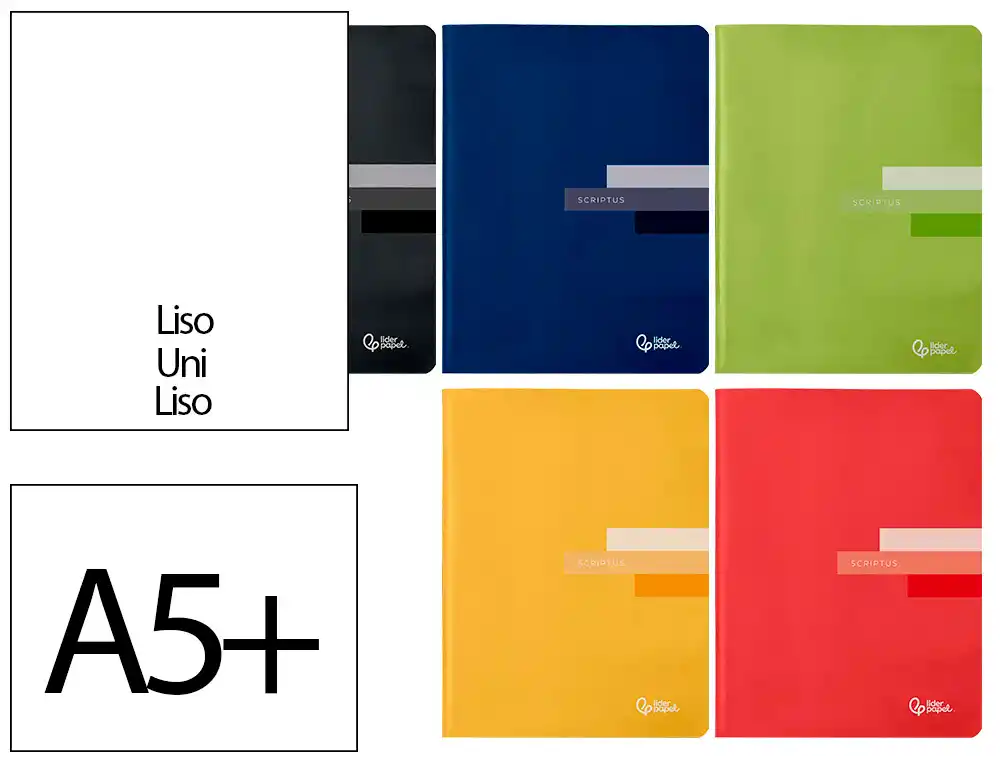 Libreta Liderpapel Scriptus A5 Plus 48 Hojas 90gr Liso sin Margen