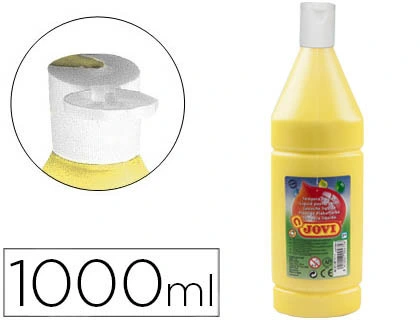 Tempera Liquida Jovi Escolar 1000 ml Amarillo Claro