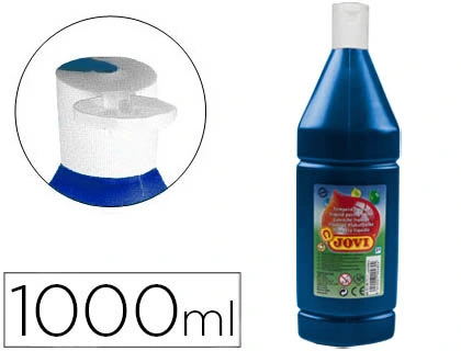 Tempera Liquida Jovi Escolar 1000 ml Azul Ultramar