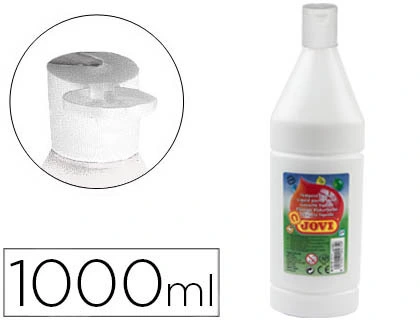 Tempera Liquida Jovi Escolar 1000 ml Blanco