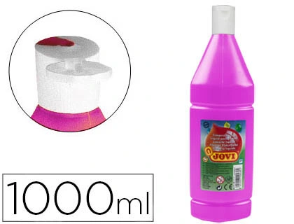 Tempera Liquida Jovi Escolar 1000 ml Magenta