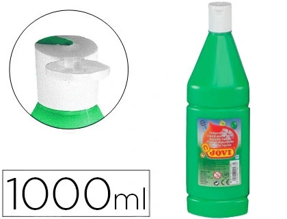 Tempera Liquida Jovi Escolar 1000 ml Verde Medio