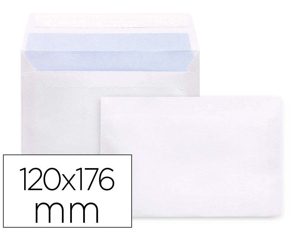 Sobre Liderpapel N 9 Blanco Comercial Normalizado 120x176 mm Tira de Silicona Paquete de 25 Unidades