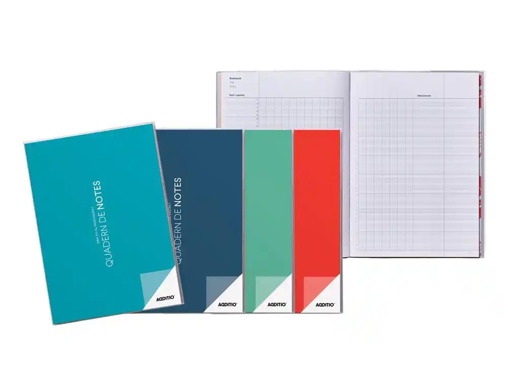 Cuaderno de Notas Catalan Additio DIN A4 Evaluacion Continua