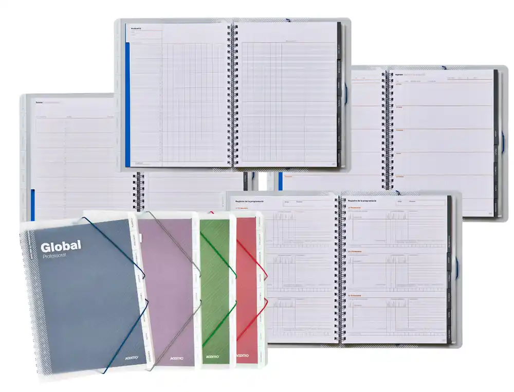 Carpeta Global Catalan Additio DIN A4 con Evaluacion Continua Programacion Tutoria y Reuniones