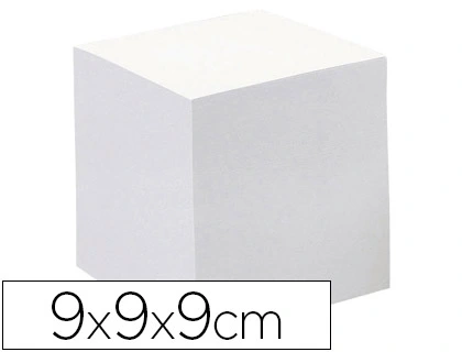 Taco Papel Quo Vadis Encolado Blanco 680 Hojas 100% Reciclado 90x90x90 mm 90 gr