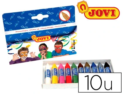 Barra Maquillaje Jovi Caja de 10 Colores Surtidos