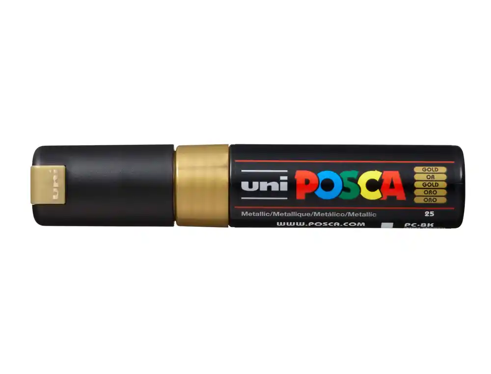 Rotulador Uni Posca PC-8k Oro Metalico